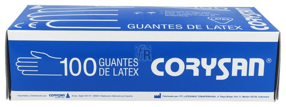 Guantes Corysan Latex T-G 100 U