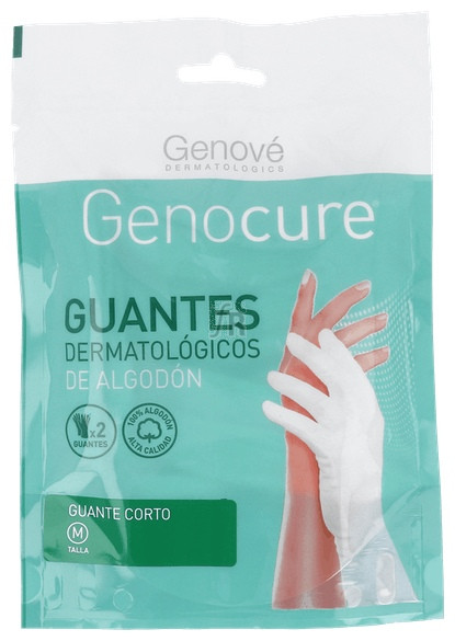 Guantes Dermatologico Genove Algodon T-8