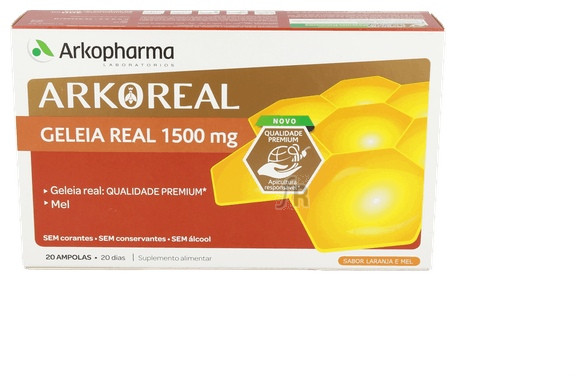 Jalea Real Arko 1500 mg. 20 Ampollas