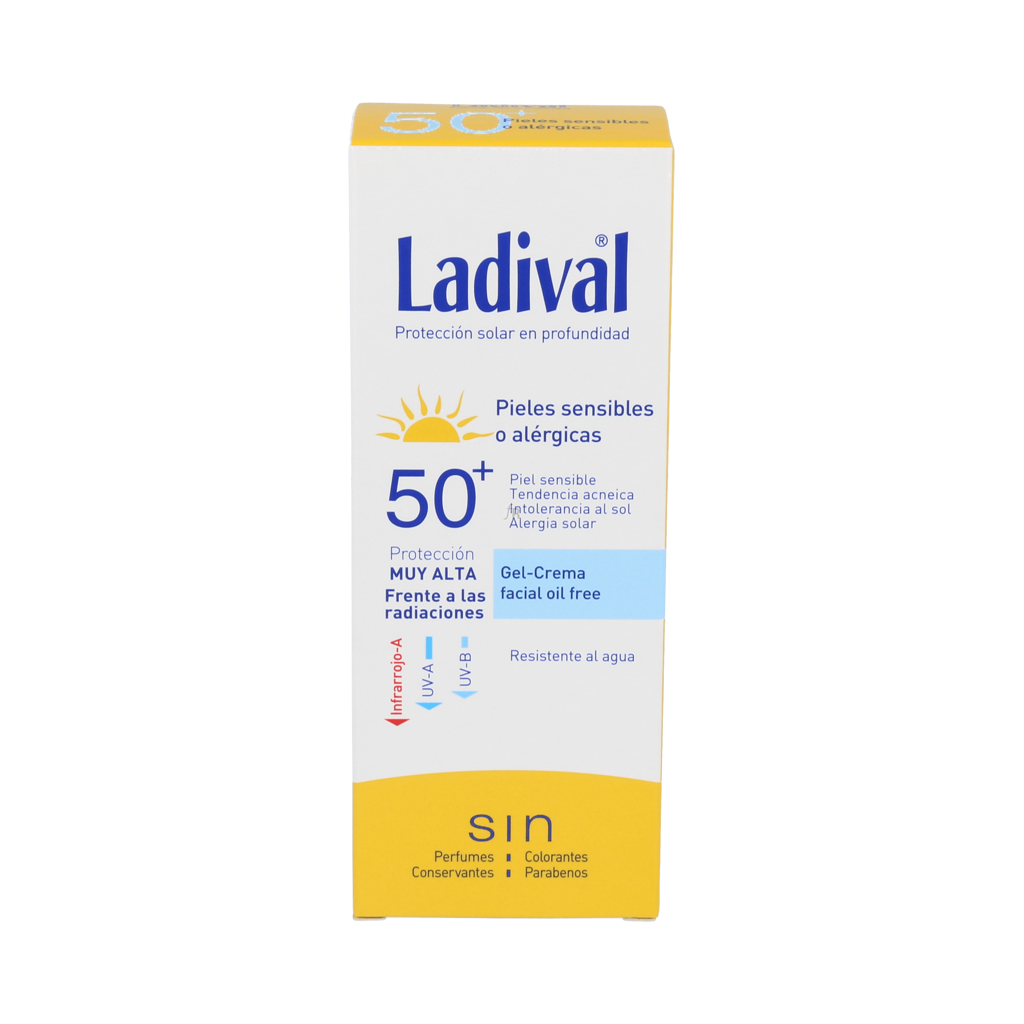 Ladival Piel Sens Gel-Cr Facial Fps 50+ Muy Alta