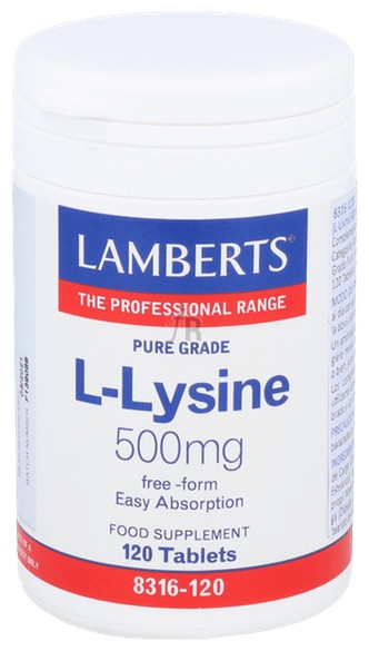 Lamberts L-Lisina 500 Mg 120 Tabletas 