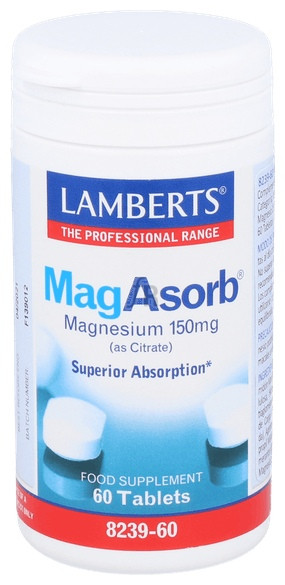 Mag Asorb 60 Tabletas Lamberts