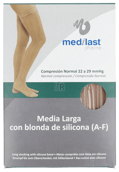 Media Larga (A-F) Compresión Normal Medilast Banda De Silicona T - Medilast