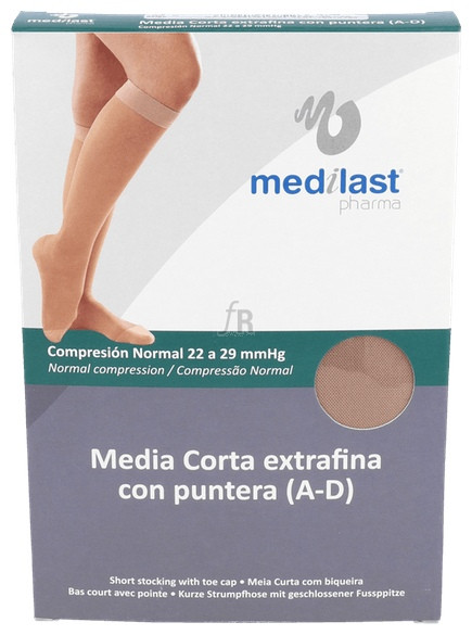 Medilast Media Corta Con Puntera Beig Tm - Farmacia Ribera