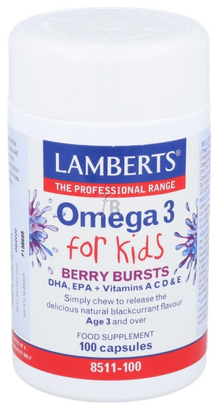 Omega 3 For Kids 100 Cápsulas Lamberts - Lamberts