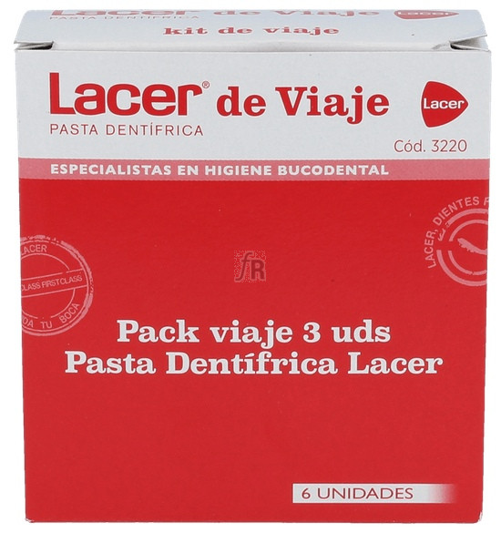 Pasta Lacer 5 Ml. Pack 3 Unidades Viaje Lacer
