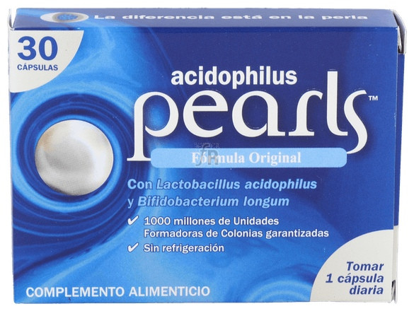Pearls Acidophilus 30 Cápsulas