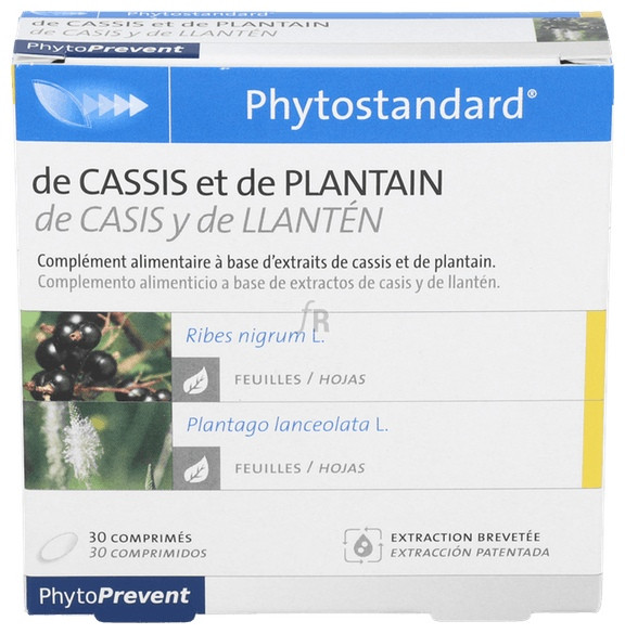 Phytostandard Cassis Y Llanten 30 Comprimidos Pileje