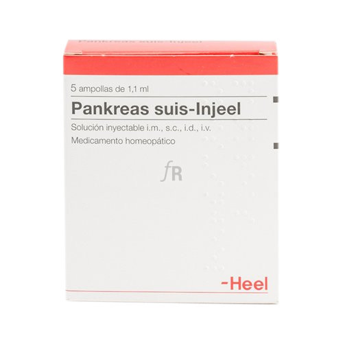 Pankreas suis-Injeel 5 ampollas 1,1 ml