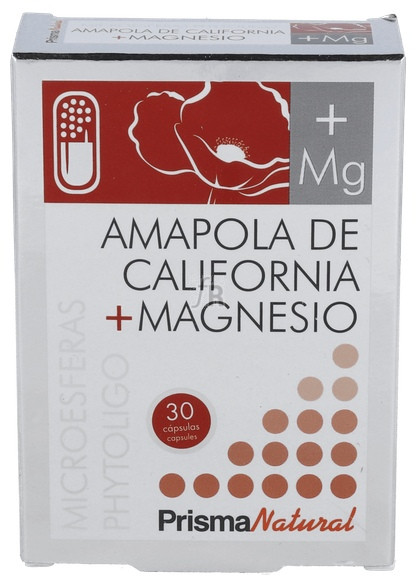 Prisma Natural Amapola De California + Magnesio 30 Cápsulas - Farmacia Ribera