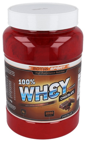 Proteinas Whey Protein 100% Chocolate 1Kg. - Sotya