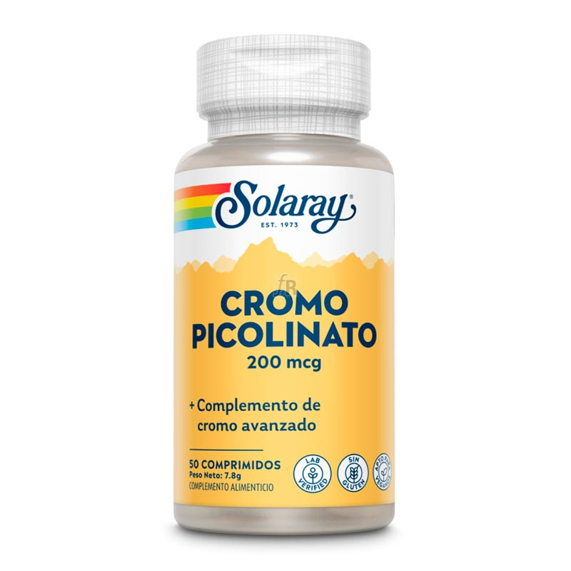 Solaray Chromium Picolinate 200 50 Tablites