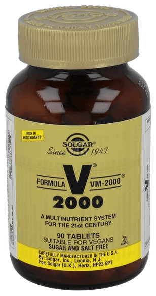 Solgar Vm 2000 90 Comprimidos - Farmacia Ribera