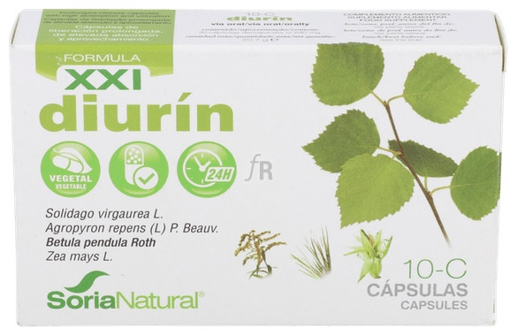 Soria Natural  Cap. C-10 Diurin Xxi V.Oro+Grama+Abed+Maiz 30 Cap.  - Farmacia Ribera
