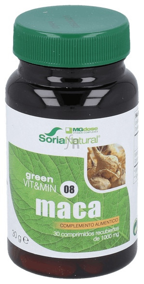 Soria Natural Maca 30 ComprimidosMgdose - Farmacia Ribera