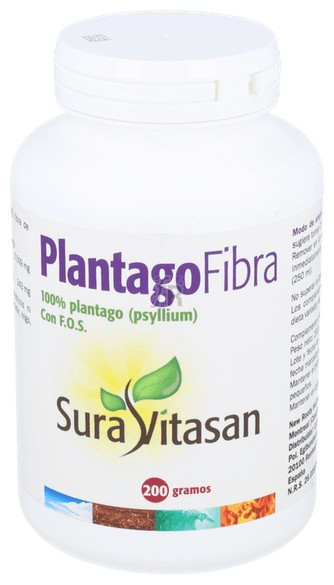 Sura Vitasan Plantago Fibra En Polvo 200 Gr. - Farmacia Ribera