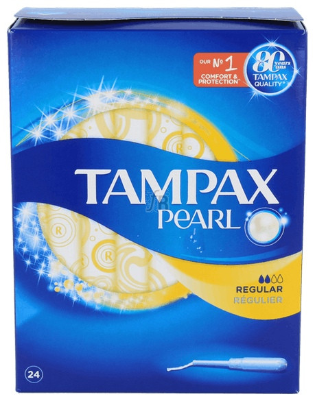 Tampax Tampones 100% Algodon Pearl Regular 20 Unidades
