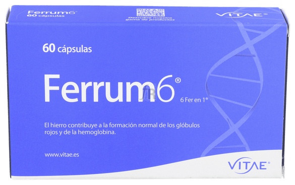 Vitae Ferrum 6 60 Cápsulas - Farmacia Ribera