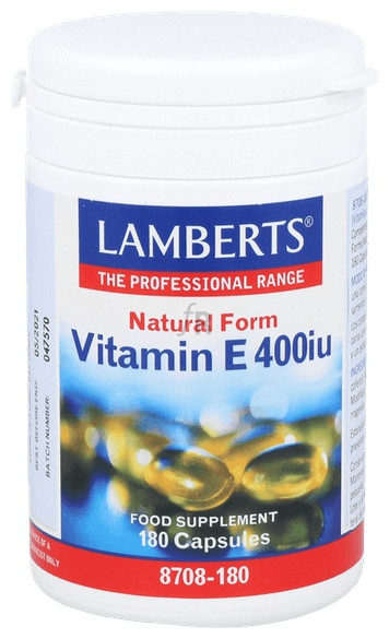 Vitamina E 400Ui 180 Cápsulas Lamberts - Lamberts