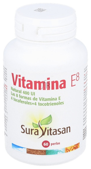 Vitamina E Natural 400Ui 60Perlas - Sura Vitasan