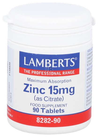 Zinc 15 Mg 90 Tabletas Lamberts