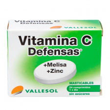 Vallesol Vitamina C Defensas + Melisa + Zinc 24