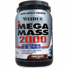 Weider  Mega Mass 2000 Chocolate 1,5Kg.