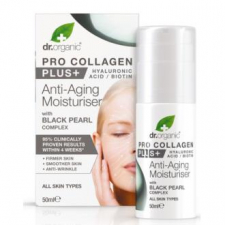 Dr. Organic Crema Antiedad Pro-Collagen Plus Perla Negra 50Ml.