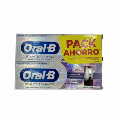 Pack Oral B 3d White Advanced Dentrífico 75mlx2