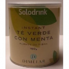 Solodrink Te Verde+Fibra+Menta Bote Instan.150Gr