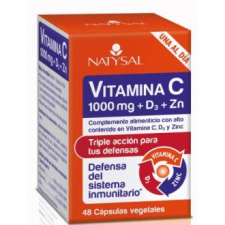 Vitamina C 1000Mg. + D3 + Zinc 48Cap.