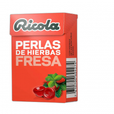 Ricola Perlas Sin Azúcar Hierbas Suizas Fresa 25 Gr.