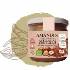 Amandin Crema De Avellanas Con Cacao 330 G  Bio