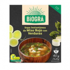 Biogra Sopa Miso Con Verduras 4 Sobres Bio