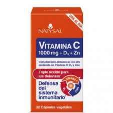 Natysal Vitamina C 1000 Mg + D3 + Zinc 32 Caps