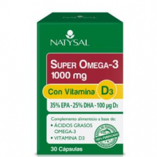 Natysal Super Omega 3 1000Mg Con Vitamina D3 30 Caps