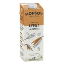 Monsoy Bebida Vegetal De Almendras Con Avena 1Lt 6Uds.Bio