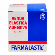 Venda Elastica Adhesiva Farmalastic 1 Unidad 4,5 M X 5 Cm