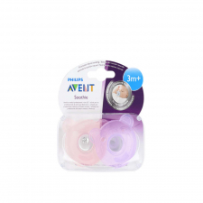 Chupete Silicona Philips Avent Soothies (Todo Silicona) +3 M Rosa