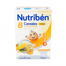Nutriben 8 Cereales Y Miel Fibra 300G.