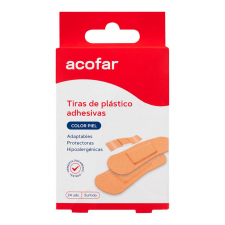 Acofar Tiras Plast Col Piel 24