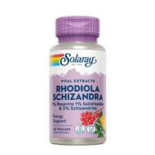 Solaray Schizandra & Rodhiola 500 Mg 60 Vegcaps