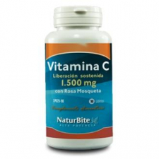 Naturbite Vitamina C 1500Mg. Con Rosa Mosqueta Lib.S 90 Comp