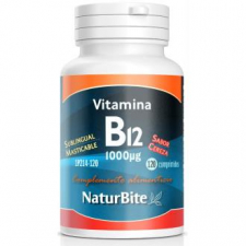 Naturbite Vitamina B12 Cianocobalamina 1000?g 120 Compmast.