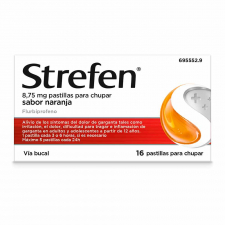 Strefen (8.75 Mg 16 Pastillas Para Chupar Naranja)