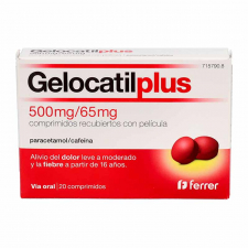 Gelocatil Plus 500 Mg/65 Mg Comprimidos Recubiertos Con Pelicula