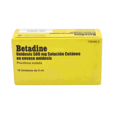 Betadine (10% Solucion Topica 10 Unidosis 5 Ml)