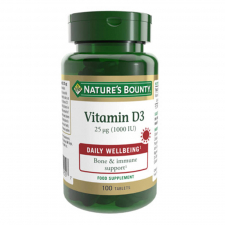 Nature's Bounty Vitamina D3 25 Mcg 1000 Ui 100 Comprimidos