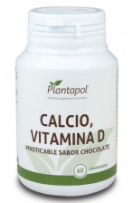 Calcio+Vit.D Sabor Chocolate 60 Comp. Masticables - Plantapol