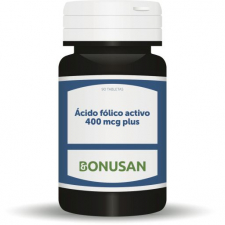 Acido Folico Activo 400Mcg. Plus 90 Comp. - Bonusan